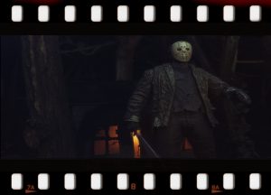 35mm old movie film film mockup frame background.