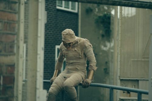 on set Mummyfield comedy film shoot